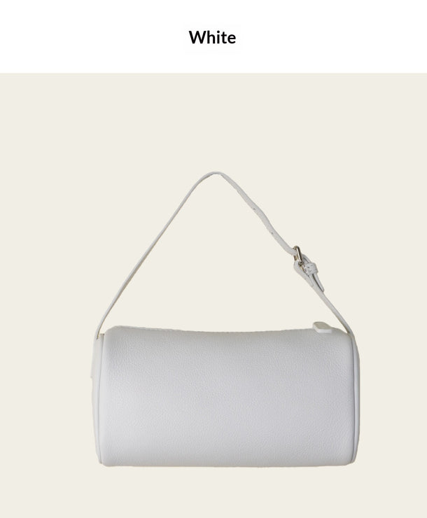 Estuche cilíndrico de piel genuina con diseño minimalista premium - imagen 2