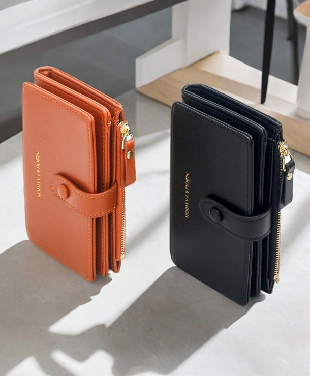Monedero minimalista de gran capacidad expandible para mujer - imagen 2