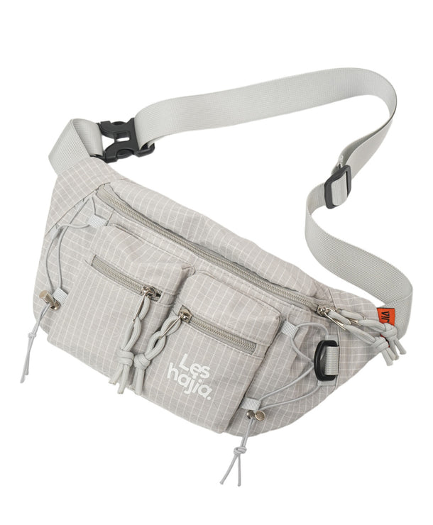 Bolso de pecho outdoor estilo workwear para hombre en nylon a cuadros - imagen 3