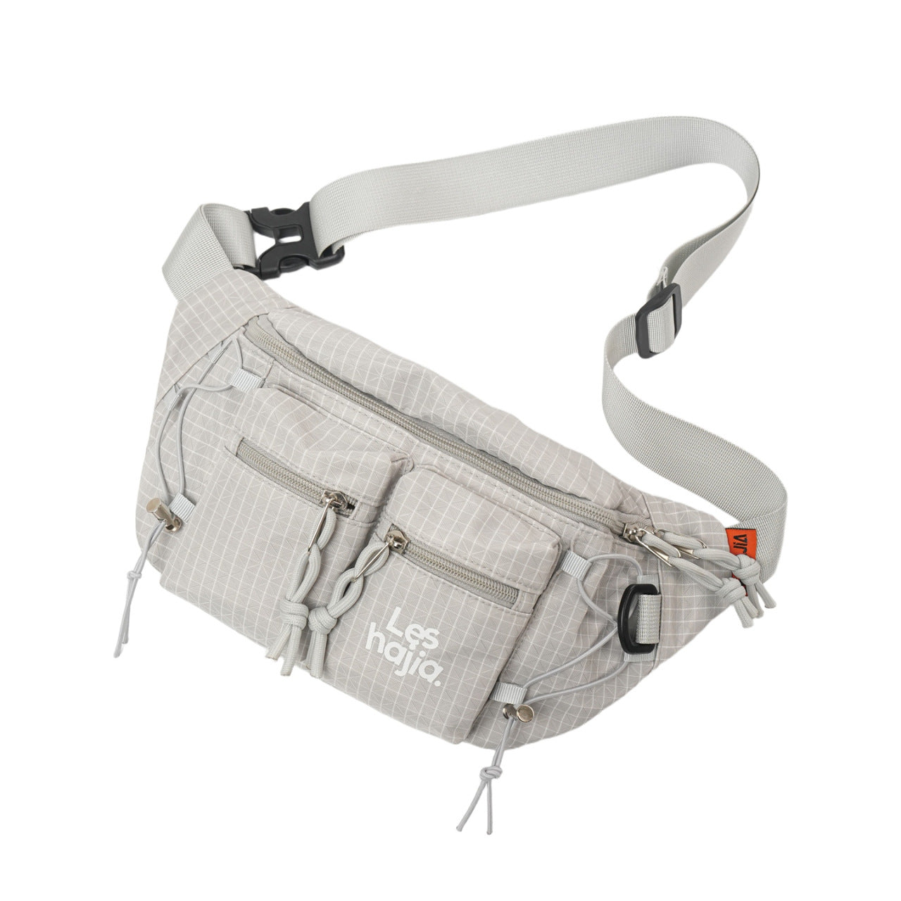 Bolso de pecho outdoor estilo workwear para hombre en nylon a cuadros - imagen 3