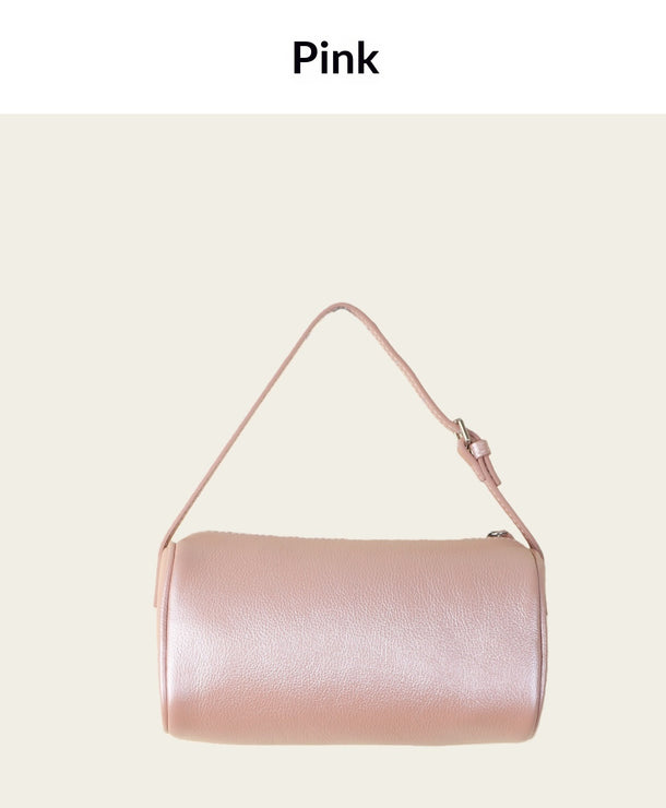 Estuche cilíndrico de piel genuina con diseño minimalista premium - imagen 13