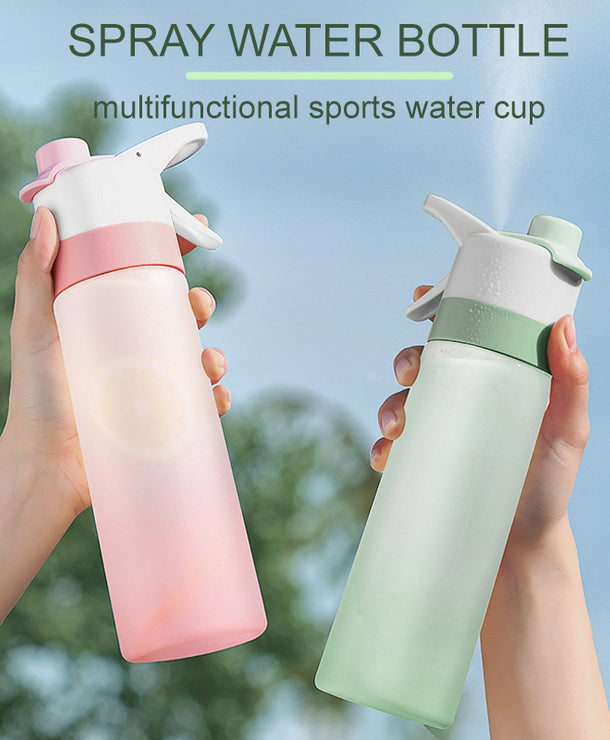 Botella de agua deportiva con atomizador y tapa antiderrames - imagen 10