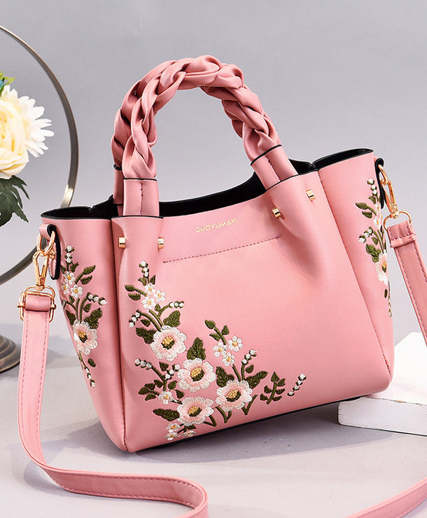 Bolso tote con jareta para mujer, diseño liso con costuras - imagen 4