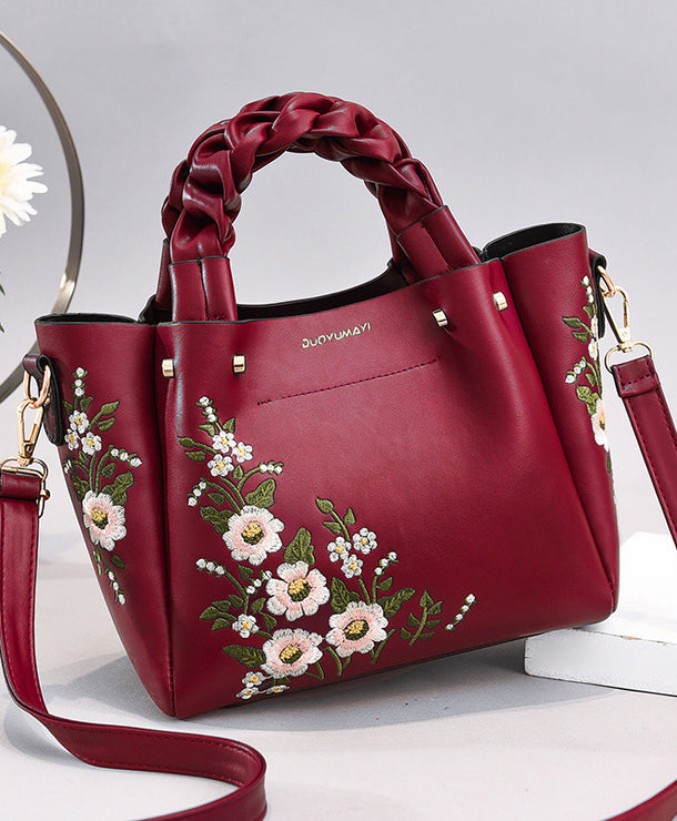 Bolso tote con jareta para mujer, diseño liso con costuras - imagen 6