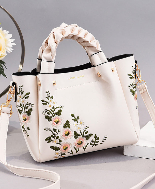Bolso tote con jareta para mujer, diseño liso con costuras