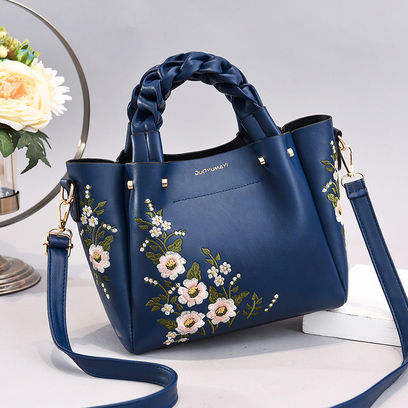 Bolso tote con jareta para mujer, diseño liso con costuras - imagen 8
