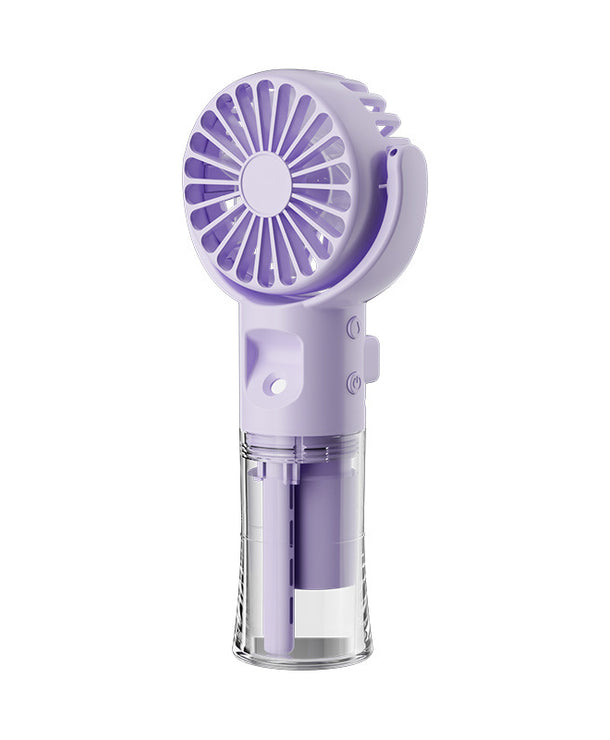 Ventilador de mano con atomizador de agua y 4 velocidades, recargable USB - imagen 3