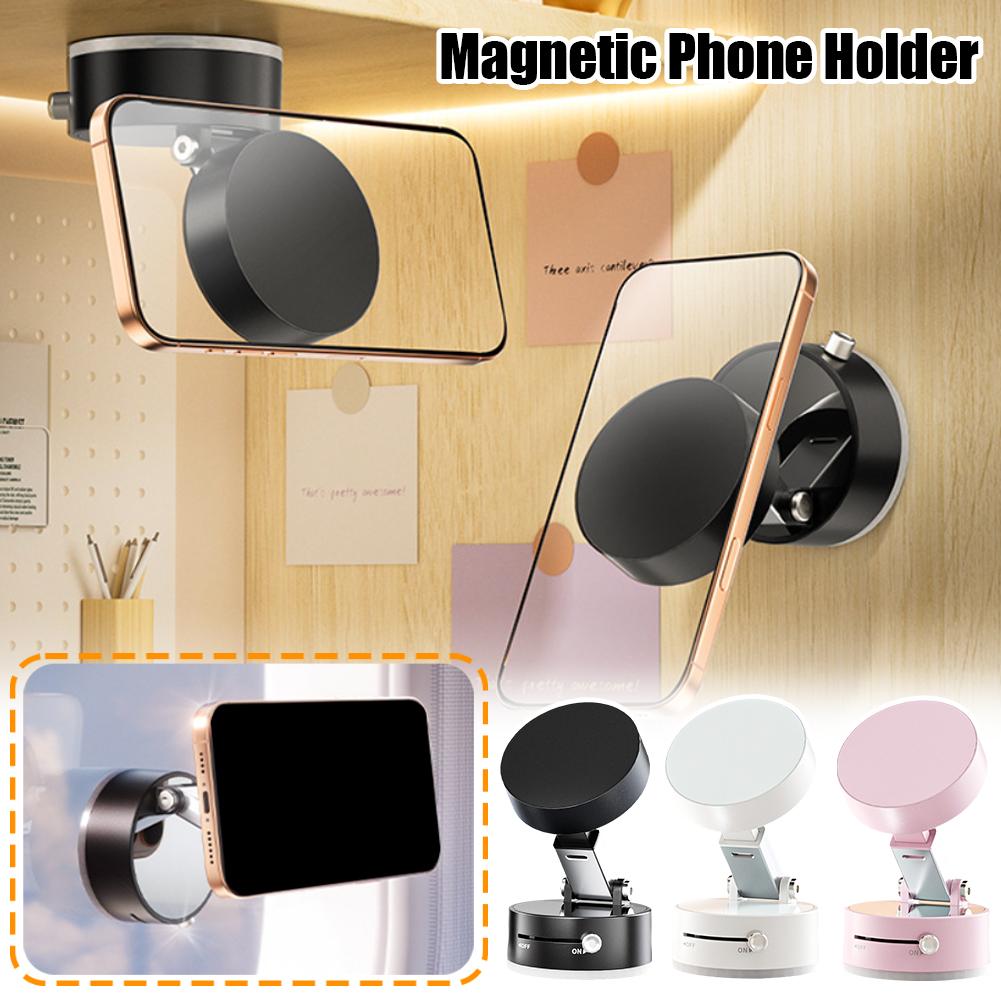 Soporte magnético de vacío para celular en auto, instalación con giro - imagen 10