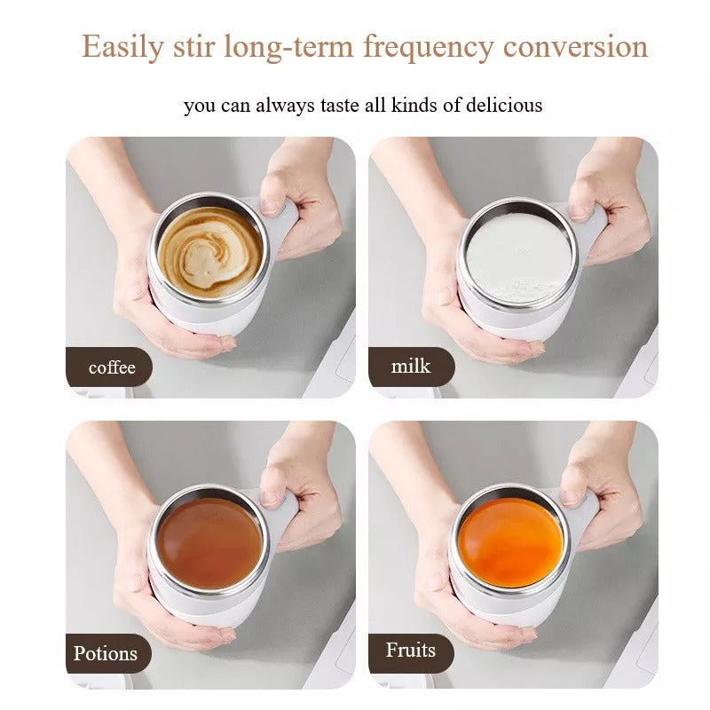 Taza mezcladora automática magnética recargable de acero inoxidable 304 - imagen 5