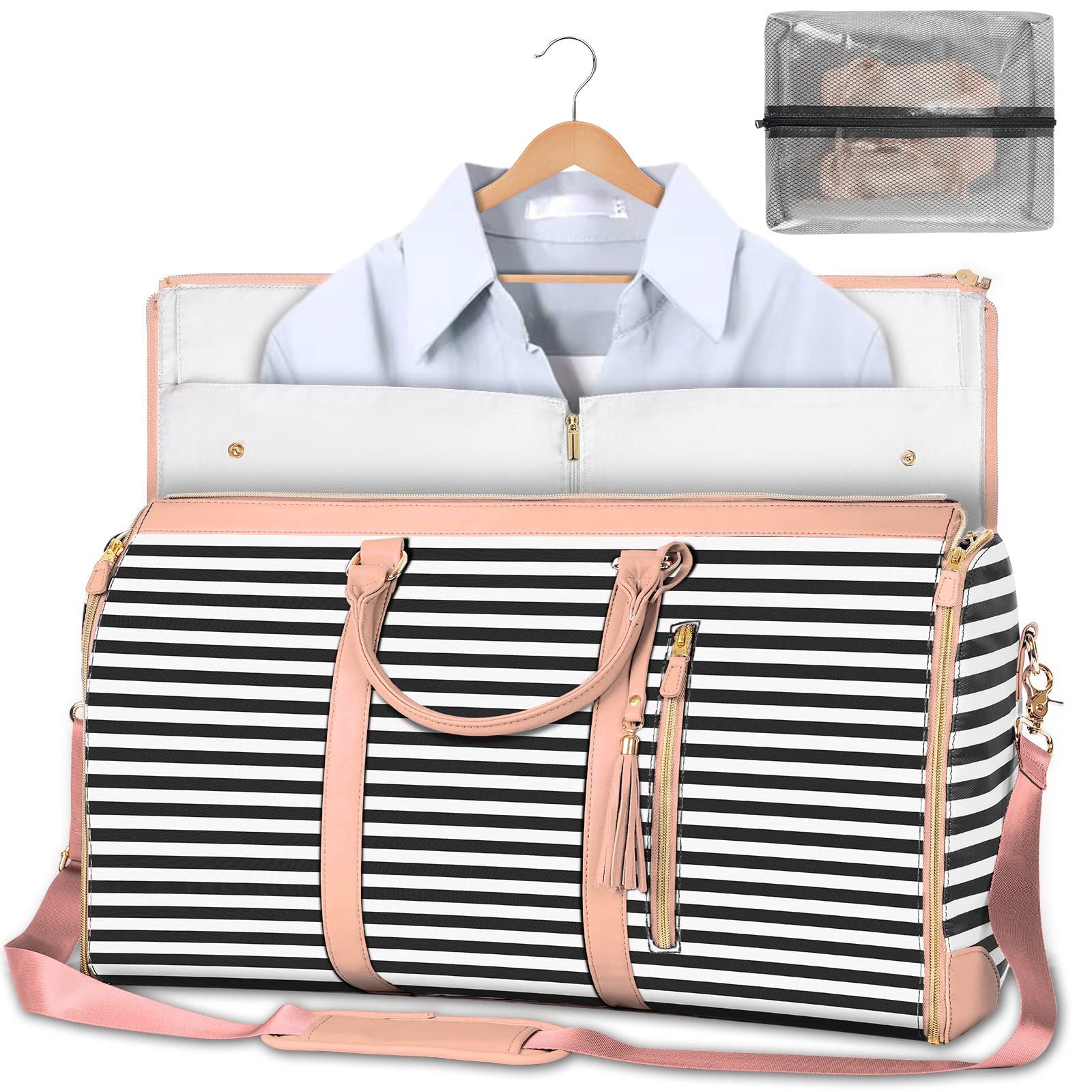 Bolsa de viaje plegable de gran capacidad impermeable para mujer - imagen 3