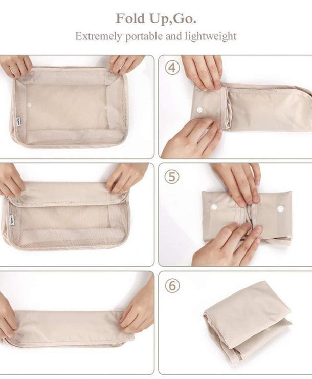 Set de 8 organizadores de equipaje impermeables tipo cubo - imagen 10