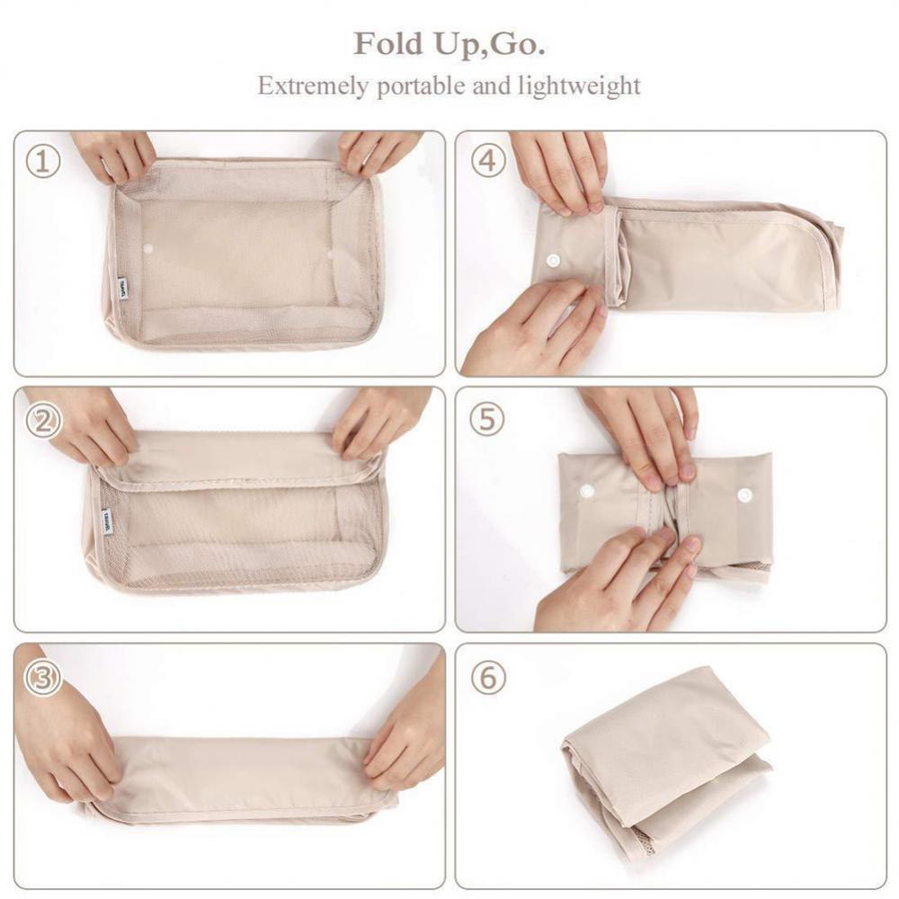 Set de 8 organizadores de equipaje impermeables tipo cubo - imagen 10