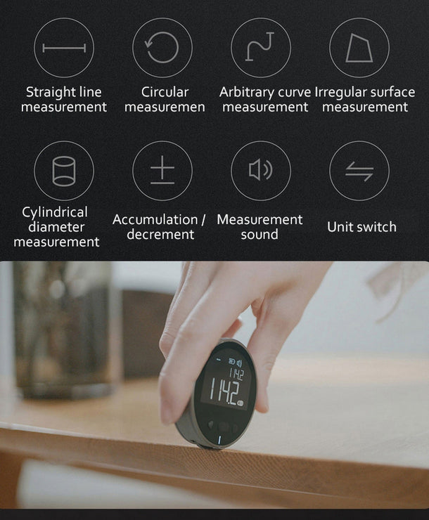 Regla de medición electrónica digital con pantalla LCD, mini y recargable - imagen 8