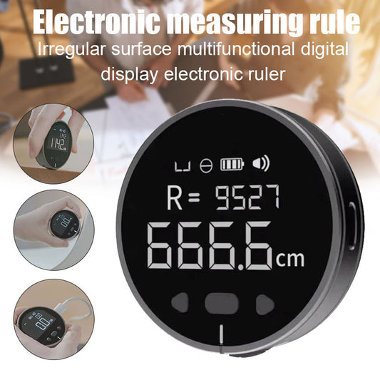 Regla de medición electrónica digital con pantalla LCD, mini y recargable