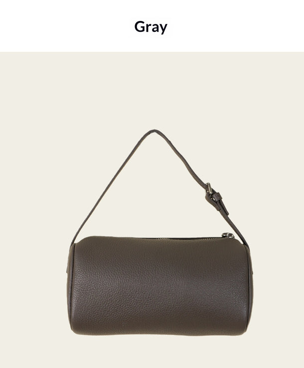 Estuche cilíndrico de piel genuina con diseño minimalista premium - imagen 3