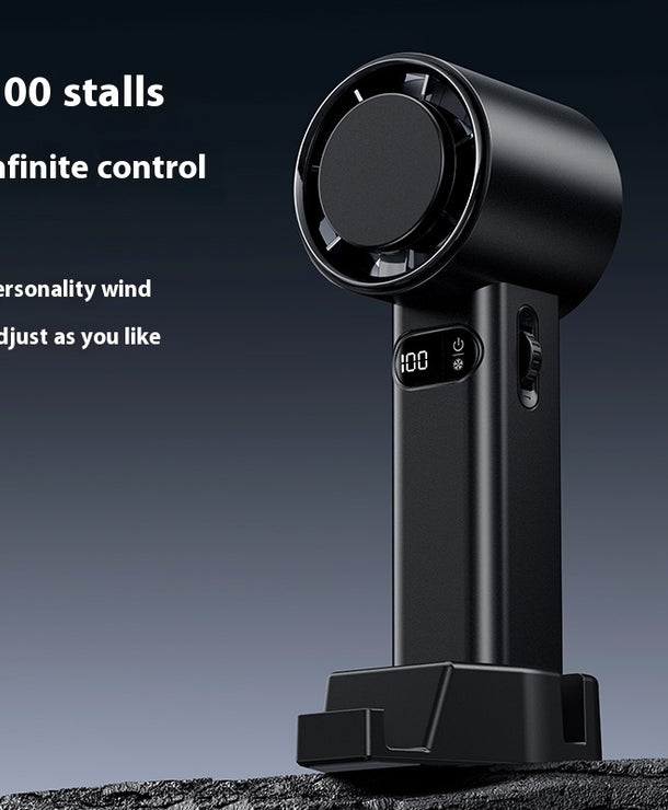 Ventilador de mano turbo mini USB recargable con motor silencioso - imagen 10