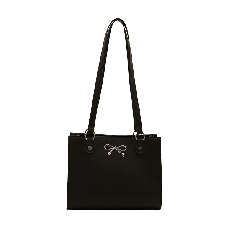 Bolso tote de gran capacidad para mujer en piel sintética con costuras - imagen 9