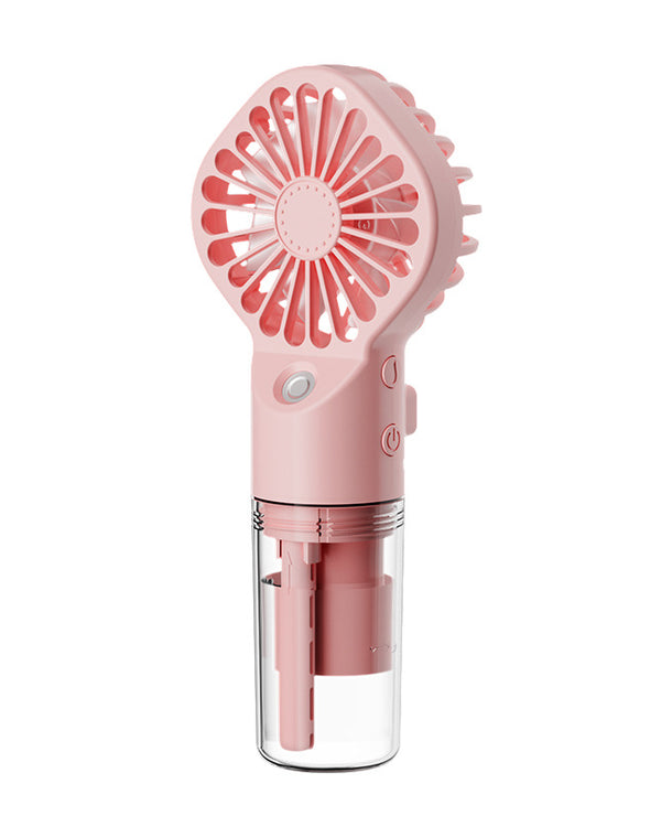 Ventilador de mano con atomizador de agua y 4 velocidades, recargable USB - imagen 13