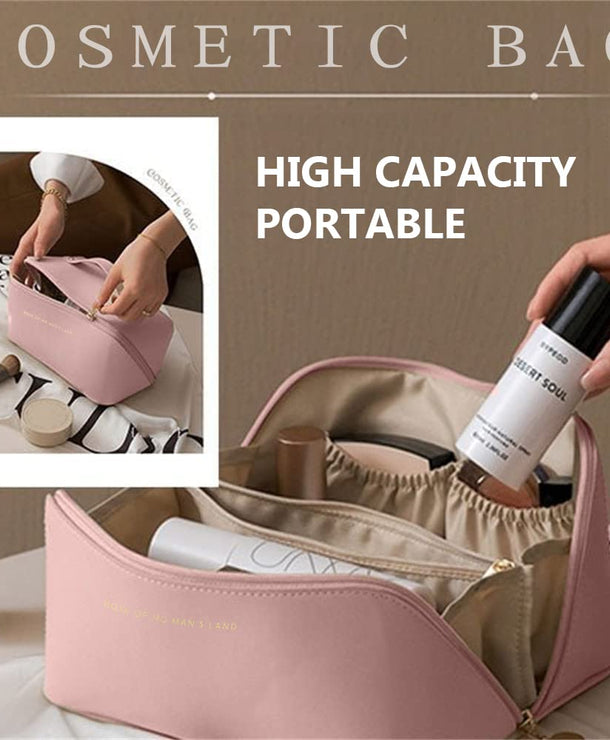 Cosmetiquera de viaje de gran capacidad con apertura amplia estructurada - imagen 8