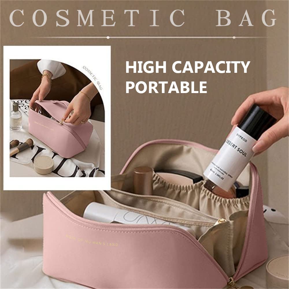 Cosmetiquera de viaje de gran capacidad con apertura amplia estructurada - imagen 8