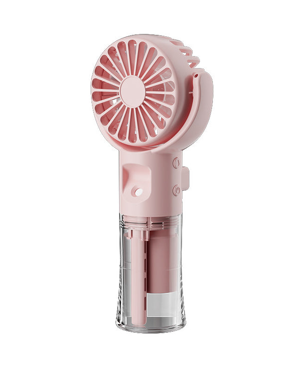 Ventilador de mano con atomizador de agua y 4 velocidades, recargable USB - imagen 16