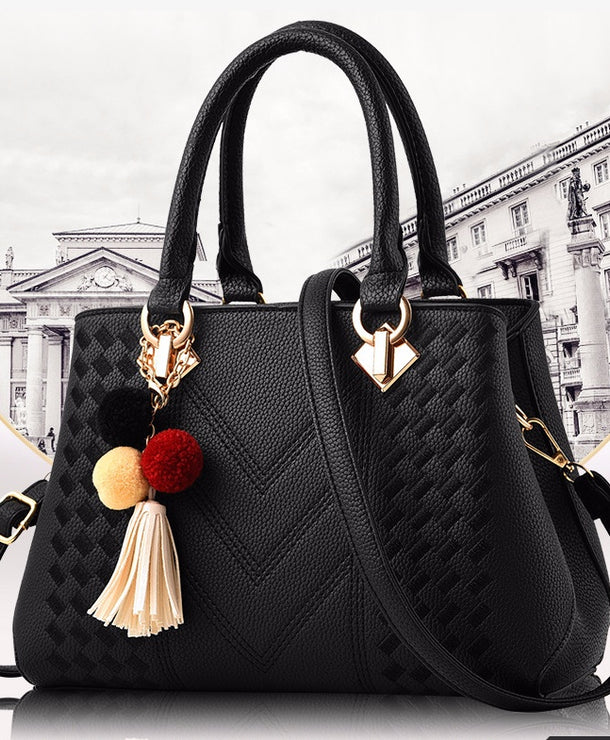 Bolso de mano elegante para mujer con organización interior completa