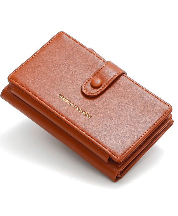 Monedero minimalista de gran capacidad expandible para mujer - imagen 3