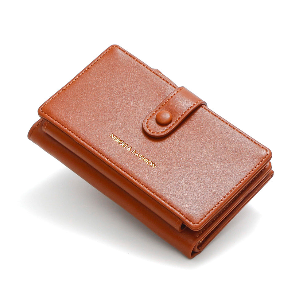 Monedero minimalista de gran capacidad expandible para mujer - imagen 3