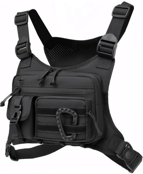 Bolso de pecho de camuflaje para hombre en poliéster, estilo deportivo y casual - imagen 2