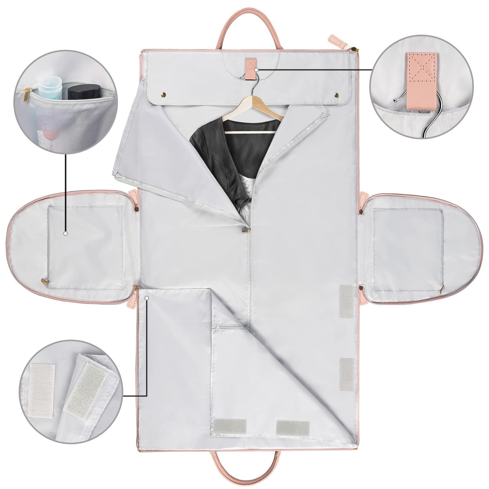 Bolsa de viaje plegable de gran capacidad impermeable para mujer - imagen 7