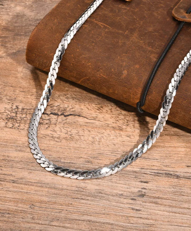 Cadena de acero inoxidable 201 color plata para hombre - imagen 6