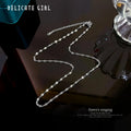  Steel Color Lip Chain Titanium Steel Chain