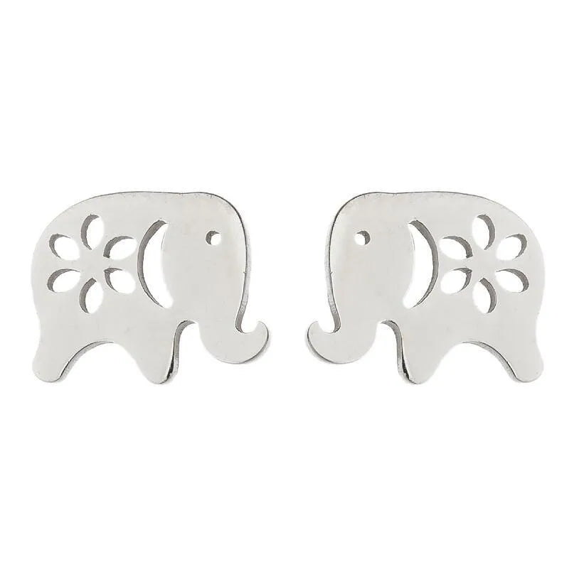 Aretes de animalitos con baño de oro 18K en acero 304 para mujer - imagen 31