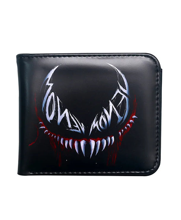 Cartera pequeña de PVC con diseño de letras y calavera, unisex - imagen 9