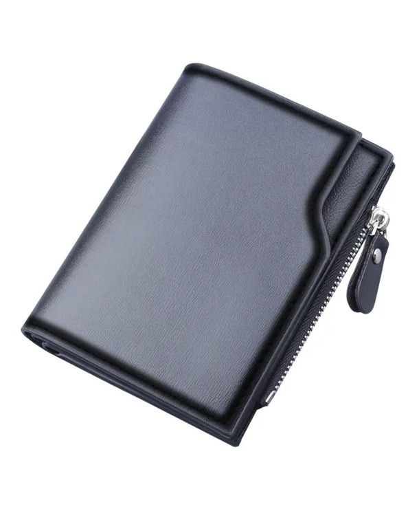 Cartera de piel sintética para hombre con cierre de cremallera - imagen 4
