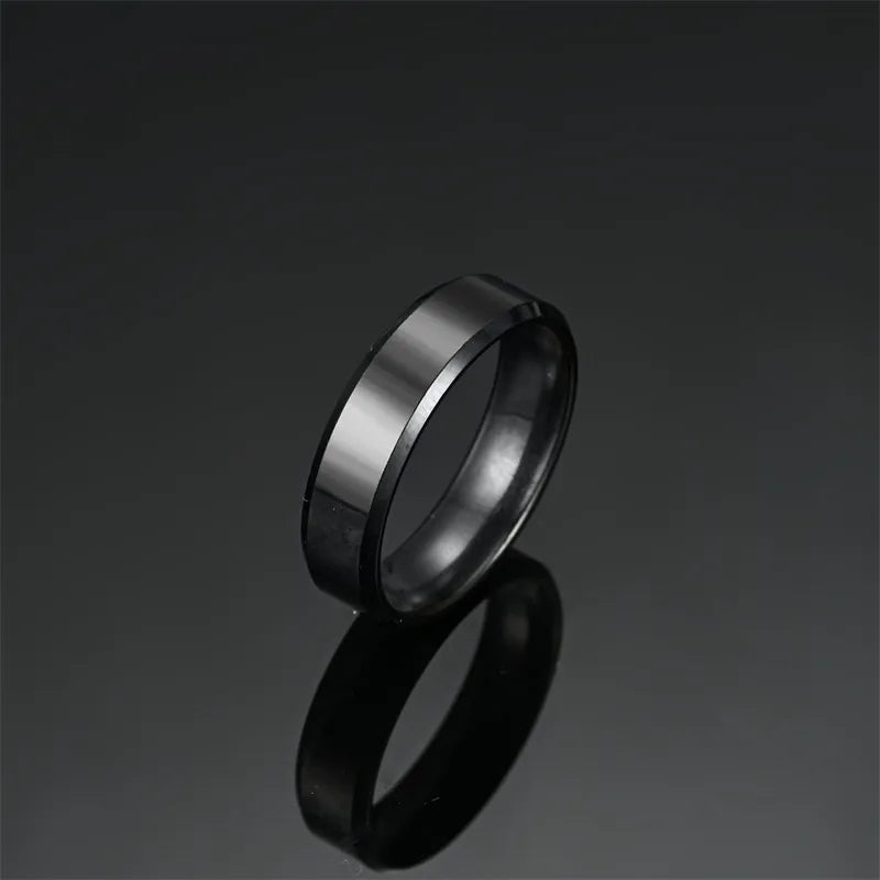 Anillos de acero inoxidable 304 con diseño geométrico, estilo punk - imagen 4