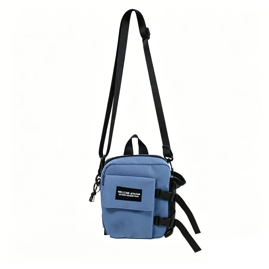Bolso cruzado de nylon para hombre en color liso, estilo urbano - imagen 10