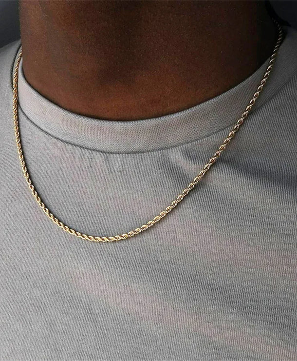 Collar clásico de acero inoxidable 201 para hombre