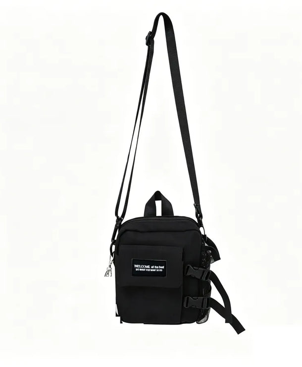 Bolso cruzado de nylon para hombre en color liso, estilo urbano - imagen 11
