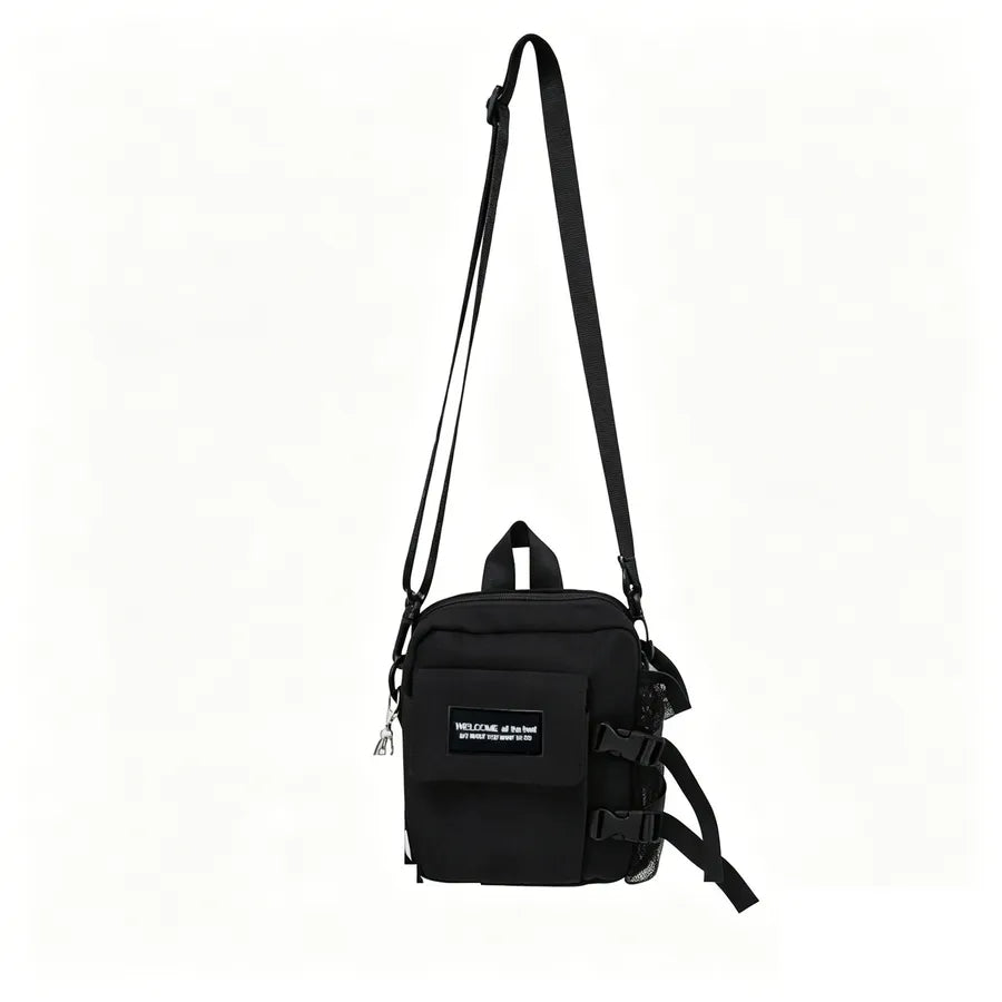 Bolso cruzado de nylon para hombre en color liso, estilo urbano - imagen 11