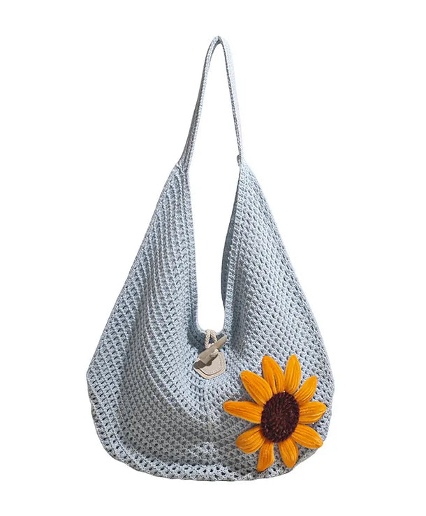 Bolso de crochet con diseño calado para mujer, estilo veraniego - imagen 5