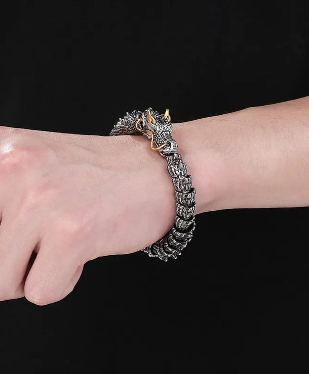Pulsera de acero inoxidable 304 con baño de oro 18K, estilo hip-hop - imagen 9