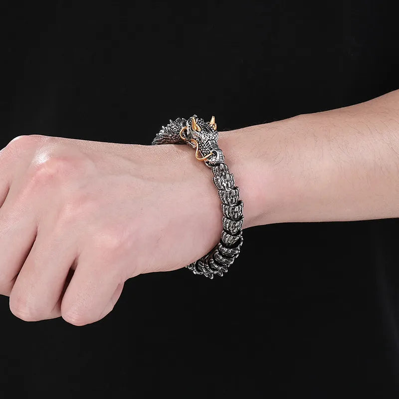 Pulsera de acero inoxidable 304 con baño de oro 18K, estilo hip-hop - imagen 9