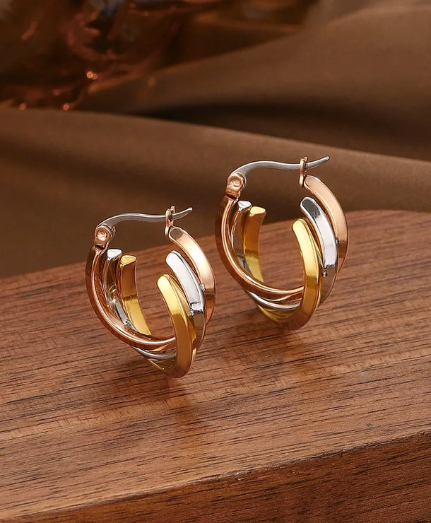 Aretes de acero inoxidable 304 con perla de imitación, estilo lujoso - imagen 3