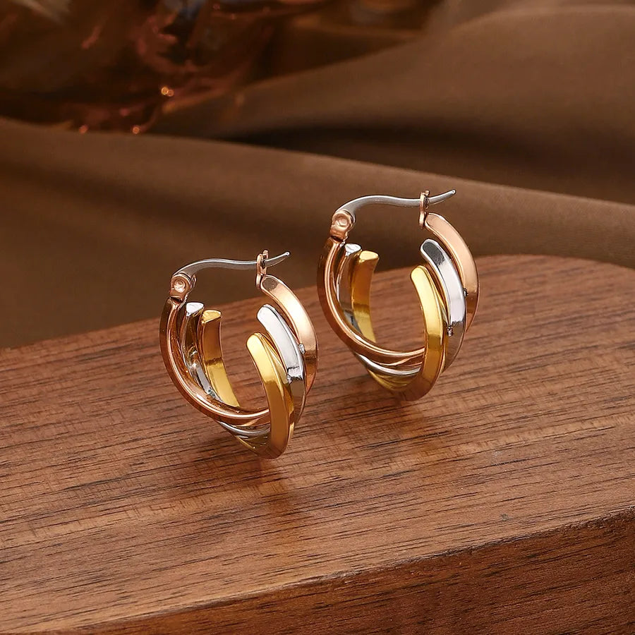 Aretes de acero inoxidable 304 con perla de imitación, estilo lujoso - imagen 3