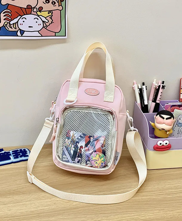 Bolso cruzado de tela para mujer en color liso, estilo streetwear - imagen 8