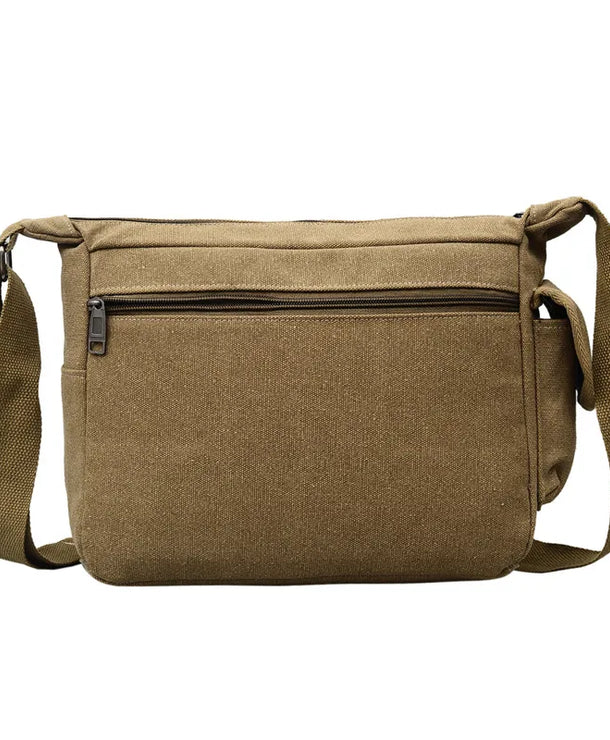 Bolso de hombro de lona para hombre, estilo retro para viajes - imagen 3