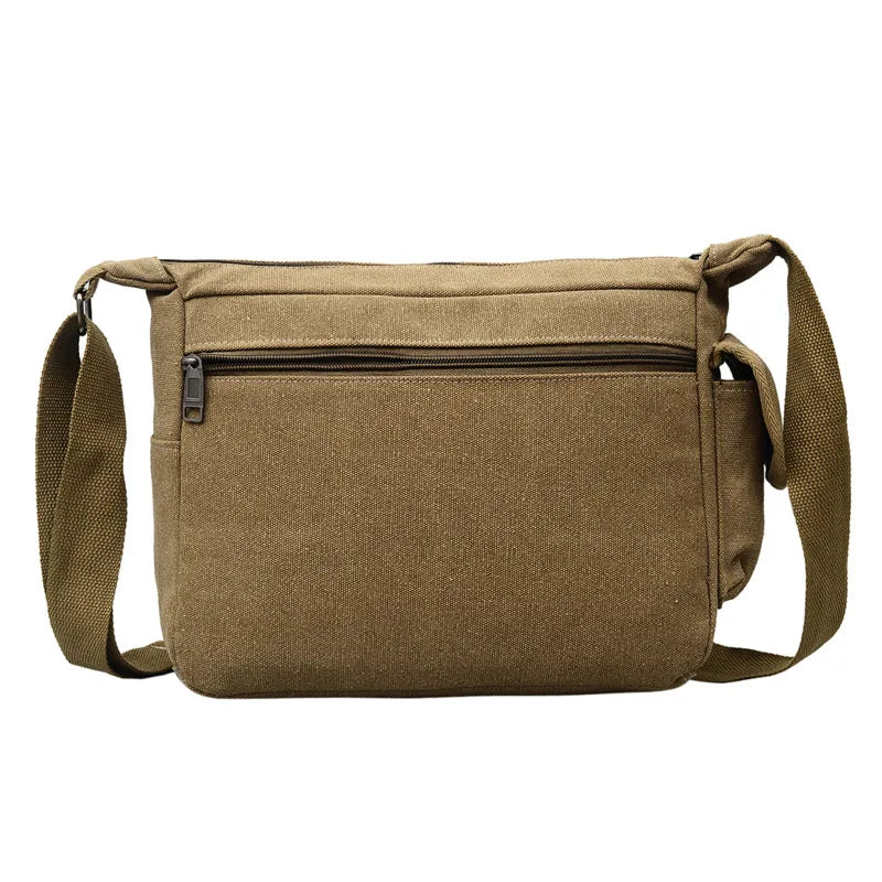 Bolso de hombro de lona para hombre, estilo retro para viajes - imagen 3