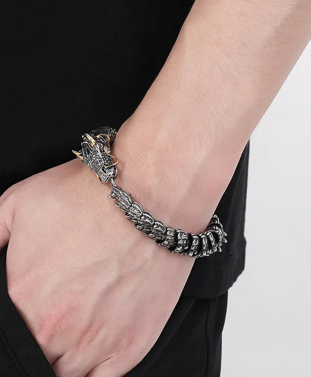 Pulsera de acero inoxidable 304 con baño de oro 18K, estilo hip-hop - imagen 7