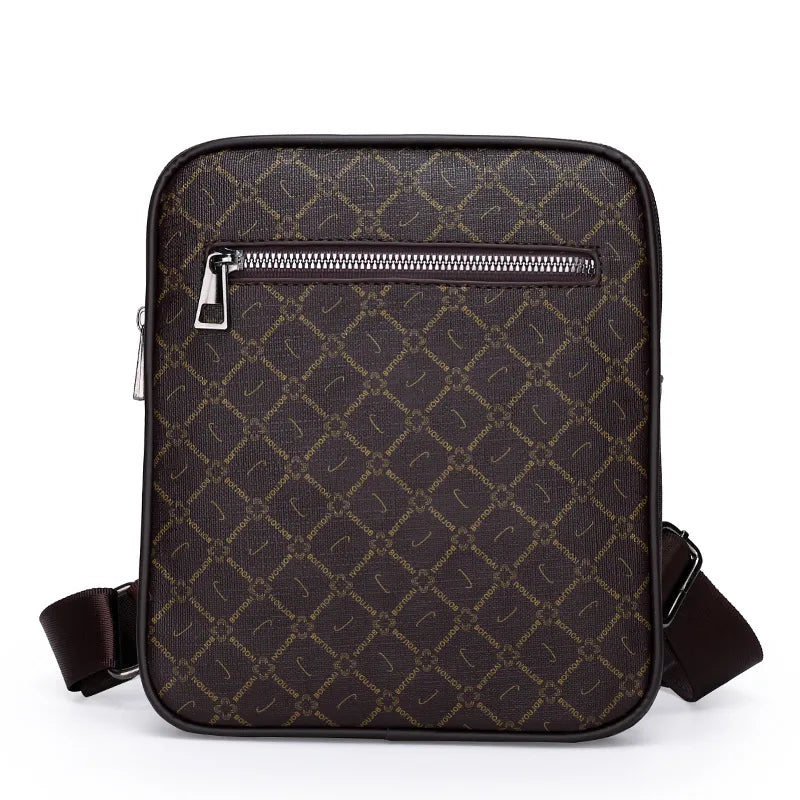 Bolso de hombro de nylon para hombre en color liso, estilo vintage